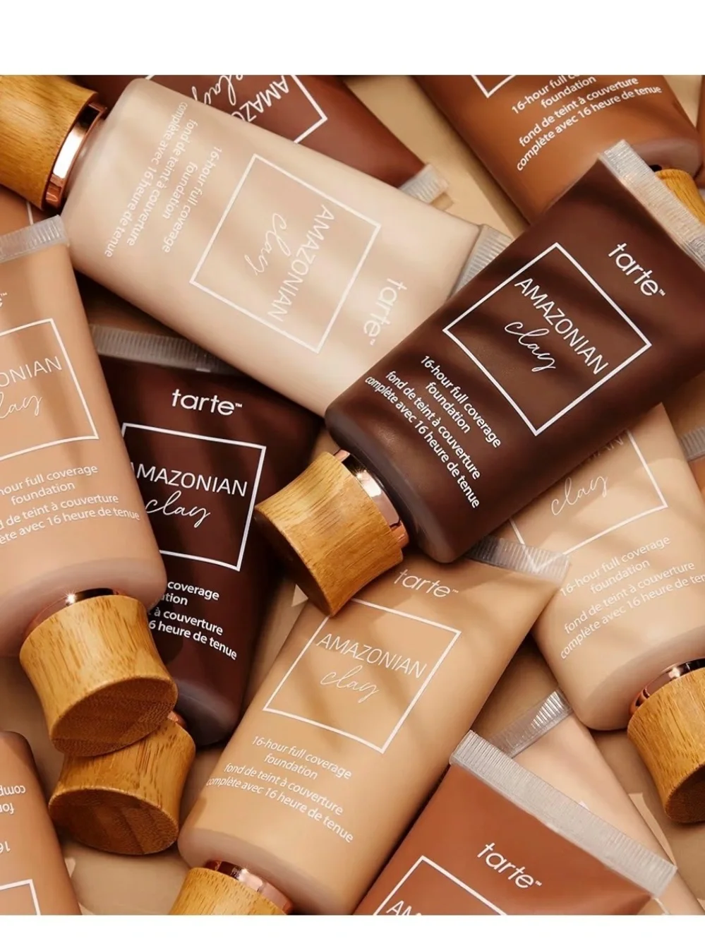 Tarte Amazonian Clay Foundation - Warm Brown Tube with Wood Cap